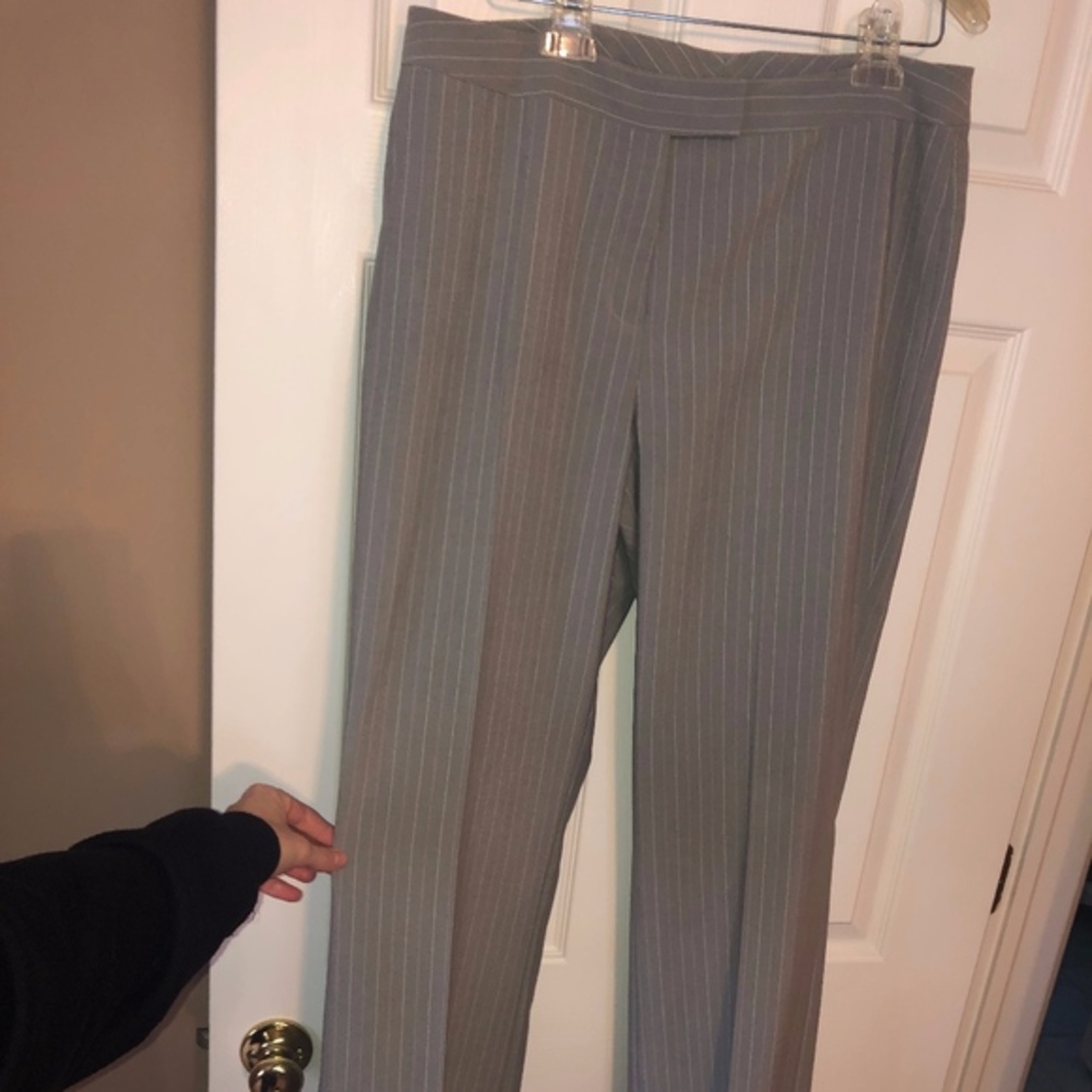 Tahari Pinstripe Pant Suite with Shell